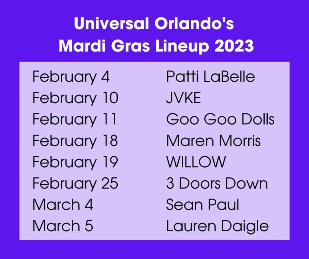 Mardi Gras at Universal Orlando Magical Memory Planners